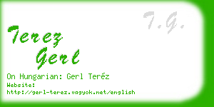 terez gerl business card